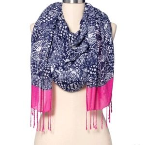NWT Lilly Pulitzer for Target dark blue scarf